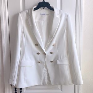 CALVIN KLEIN white blazer jacket. Womens
